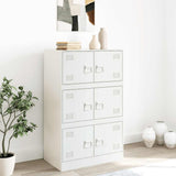 Sideboard White 67x39x107 cm Steel 841660