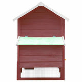 Chicken Cage Mocha 170x81x110 cm Solid Pine & Fir Wood 170862