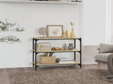 Book Cabinet Sonoma Oak 80x33x70.5 cm Engineered Wood and Steel 819338