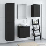 Bathroom Furniture Set 3 pcs Black 33 x 34.5 x 160 cm 3406064