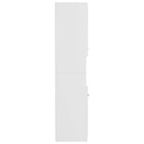 Bathroom Cabinet White 30x30x130 cm Engineered Wood 804997