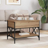 Coffee Table Artisan Oak 70 x 50 x 50 cm Engineered Wood 883039
