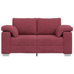 ZNTS Loveseat Sofa in Wine Red - 120 cm Fabric 4105220