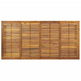 Garden Table Brown Solid Acacia wood 200x90x75 cm Industrial 319514