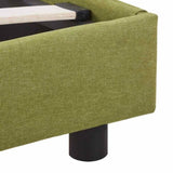 Bed Frame without Mattress Green Fabric 135x190 cm Double 281174