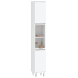 Bathroom Cabinet White 30x30x190 cm Engineered Wood 831532