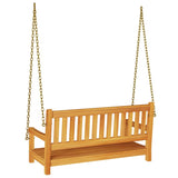 Garden Swing Bench Brown 119 x 35 x 47cm Solid Acacia wood 4105521