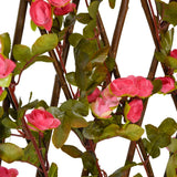 Artificial Ivy Trellis Expandable 5 pcs Dark Pink 180x60 cm 366579
