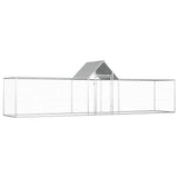 Chicken Coop 5x1x1.5 m Galvanised Steel 144560