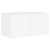6 Piece TV Wall Units with LED White Engineered Wood 3216811