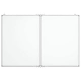 Magnetic Whiteboard Foldable 120x80x1.7 cm Aluminium 4005356