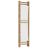 Folding 3-Panel Room Divider 120 cm Bamboo and Canvas 350623