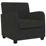 Armchair Black Faux Lamb Fleece 42043410