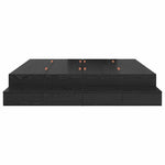 Storage Bed Frame with Drawer Black oak 236.5 x 200 x 31.5 cm 3335622
