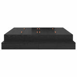 Storage Bed Frame with Drawer Black oak 236.5 x 200 x 31.5 cm 3335622