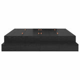 Storage Bed Frame with Drawer Black Oak 180 cm Engineered Wood 3335662