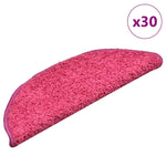 ZNTS Stair Mats 30 pcs Pink 56x17x3 cm 3365809