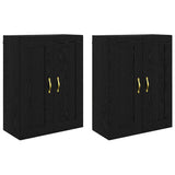Wall-mounted Cabinet 2 pcs Black Oak 69.5 x 34 x 90 cm 3402691