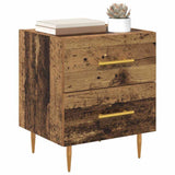 Bedside Cabinet with Drawer 2 pcs Old Wood 40 x 35 x 47.5 cm 881996