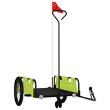 Bike Trailer Green and Black Oxford Fabric and Iron 94200
