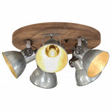Ceiling Lamp 25 W Vintage Silver 50x50x25 cm E27 371829