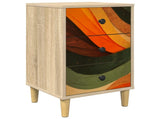 Bedside Cabinet BONN Sonoma Oak 36 x 33 x 60 cm Engineered Wood 8007293