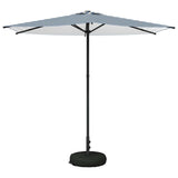 Garden Parasol with Base 270 x 270 cm Polyester Rectangular 42036230