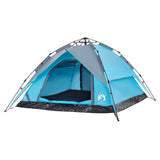 Camping Tent Dome 4-Person Blue Quick Release 4004182