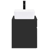 Bathroom Furniture Set Black Engineered Wood 3404301