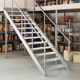 Grate Step 100x24x7 cm Galvanised Steel 155686