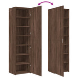 Highboard Brown Oak 50x42.5x185 cm Engineered Wood 3281419