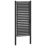 Garden Gate Lockable Black 100x200 cm Aluminium 42004150