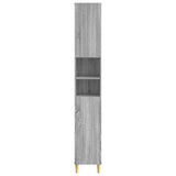 Bathroom Cabinet with Open Shelf ARNHEM Grey Sonoma 896601