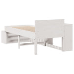 Bed Frame without Mattress White 80x200 cm Solid Wood Pine 3309756