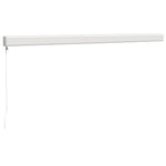 Retractable Awning Yellow and White 4x3 m Fabric and Aluminium 3154533
