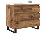 Sideboard with Drawer Old Wood 60 x 35 x 70 cm Engineered Wood 881953