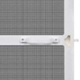 White Hinged Insect Screen for Doors 120 x 240 cm 141565