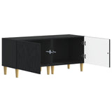 TV Cabinet Black Engineered Wood 897116