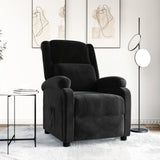 Recliner Chair Black Velvet 342405