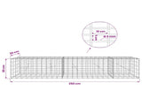 Gabion with 5 mm Wire and 5x10 cm Mesh 250x20x50 cm 3464519