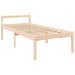 Senior Bed without Mattress 100x200cm Solid Wood Pine 810604