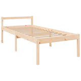 Senior Bed without Mattress 100x200cm Solid Wood Pine 810604