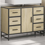 Bathroom Sink Cabinet Sonoma Oak 80x33x60 cm Engineered Wood 849280