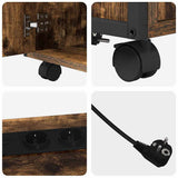 Cabinet with Charging Station Smoked Oak 61 x 46 x 67 cm 859832