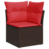 Garden Sofa with Cushion Brown 62 x 62 x 69 cm Poly Rattan 366225
