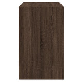 Shoe Cabinet Brown Oak 80x42x69 cm Engineered Wood 840007