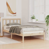 Bed Frame with Headboard Brown 80 x 200 cm Solid Pine Wood 872245