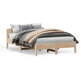 Bed Frame Natural wood Solid pine wood King Classic/Traditional 3216197