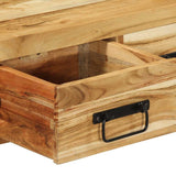 ZNTS Wall-mounted TV Cabinet 60x30x19 cm Solid Wood Acacia 4017460