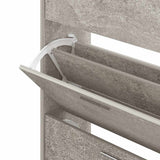 Shoe Cabinet Concrete Grey 63x24x103 cm Engineered Wood 342553
